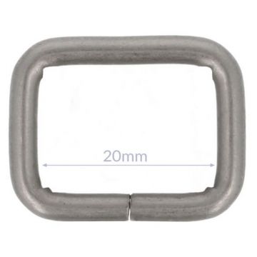 Opry Gesp - Mat Silver - 20mm