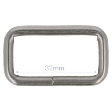 Opry Gesp - Mat Silver - 32mm