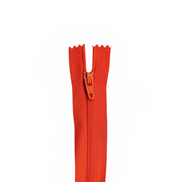 Nylon Rits - Niet Deelbaar - 60cm -7 - Dark Orange 