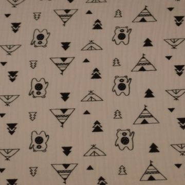 Hydrofiel Doek tipi tent en Beer Roze