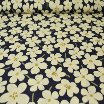 Katoen - The Power of the Creme Flower on Navy