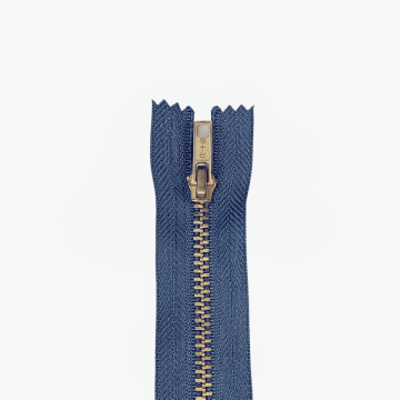 Broek Rits Koper - Niet Deelbaar -839L - Denim Blue/Grey-10 cm 