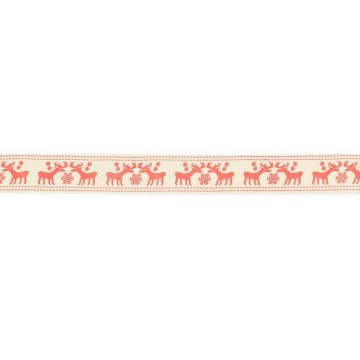 Lint Rendier 15mm - Rood