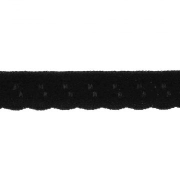 Lingerie Elastisch Vouwkant - Black
