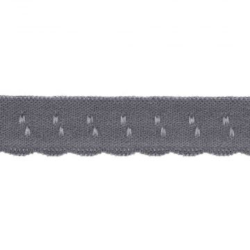 Lingerie Elastisch Vouwkant - Dark Grey