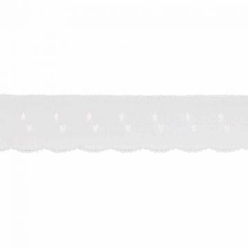 Lingerie Elastisch Vouwkant - White
