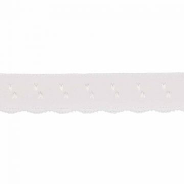 Lingerie Elastisch Vouwkant - Off White