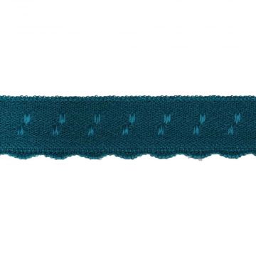 Lingerie Elastisch Vouwkant - Dark Petrol Green