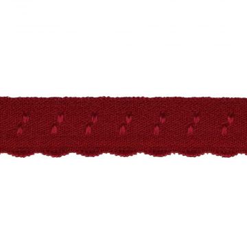 Lingerie Elastisch Vouwkant - Dark Red