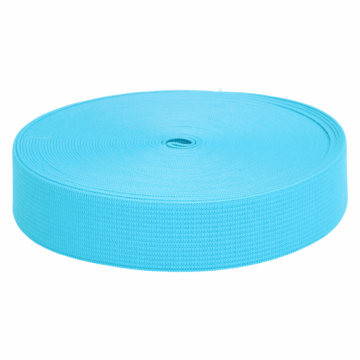 Elastiek Aqua Blauw - 25mm