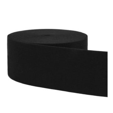 Ceintuurelastiek Zwart - 60mm
