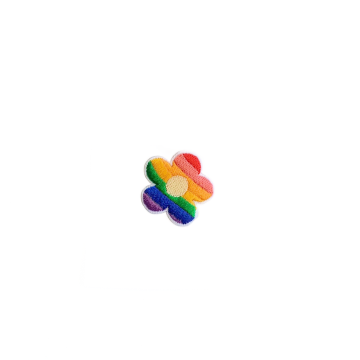 applicatie -Rainbow color tiny Flower