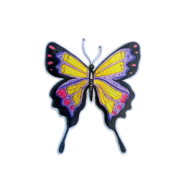 applicatie - Giant Butterfly Purple/Yellow