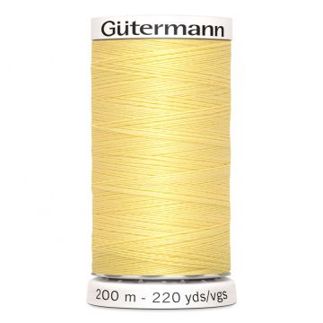 Gütermann 200 meter naaigaren - pastel geel