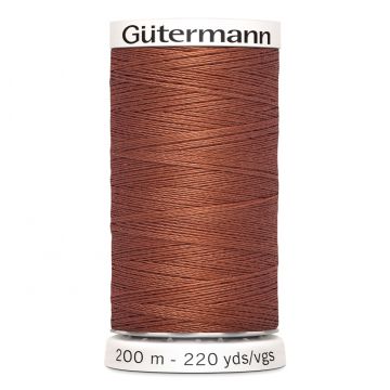 Gütermann 200 meter naaigaren - koperbruin