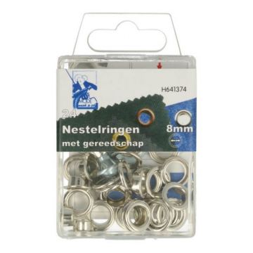 Nestelringen Zilver - 8mm