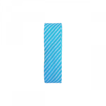 Biaisband - 2m - Strepen - Aqua