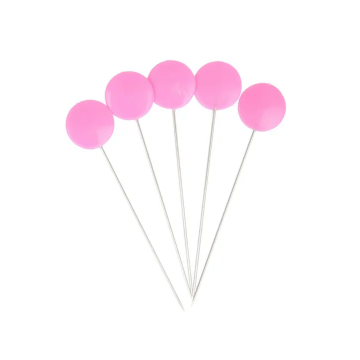 Bohin Kopspelden Rond Fuchsia - 42x0,55mm