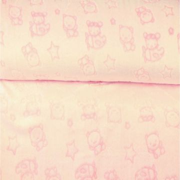 Knuffelfleece - Bears Coral
