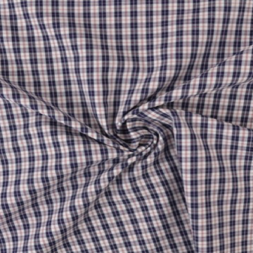 Blouse stof - bordeaux/navy/white