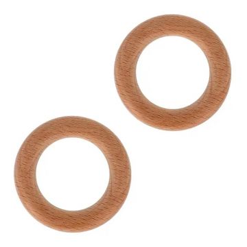 Bohin houten Bijtring/ring voor rammelaar - 70mm - 1st