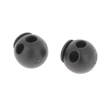 Bohin - Koordstopper 2-gaats Bol - 18x19mm Zwart