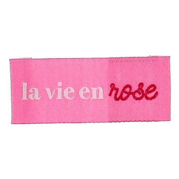 Bohin Label - La Vie en Rose - 2x5cm