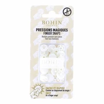 Bohin - Magische drukknopen 13mm - White