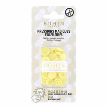 Bohin - Magische drukknopen 13mm - Light Yellow