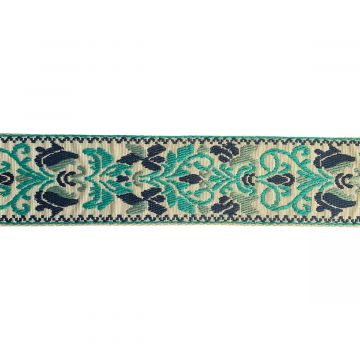 Luxe Tassenband 50mm - Bohemian - Turquoise