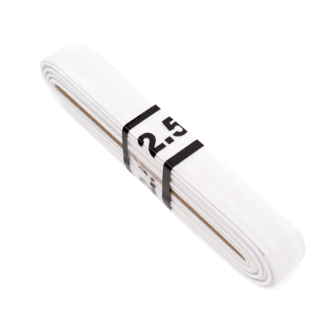 Bosje Taille Elastiek 15mm - Wit - 2.5 meter
