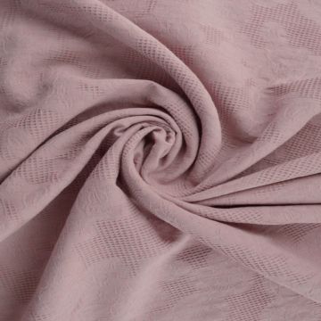 Cotton - Jacquard Roses - Donker Oud Roze - 38