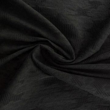 Cotton - Jacquard Roses - Black - 03