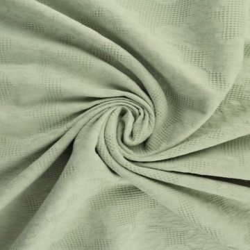 Cotton - Jacquard Roses - Vintage Green - 34