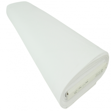 Keperkatoen Stretch-00 - Wit