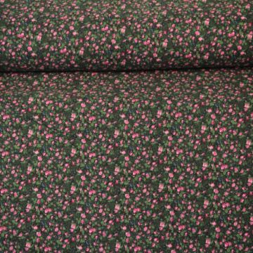 Soft Cotton - Millions of Flowers Pink/Black