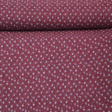 Soft Cotton - Cute Flowerfield Bordeaux 