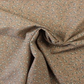 Soft Cotton - Paisley Universe Taupe