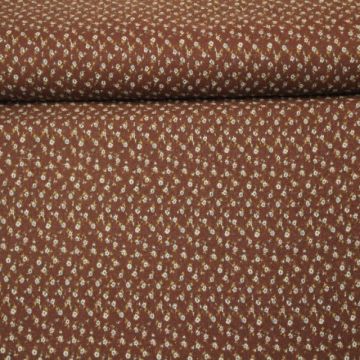 Soft Cotton - Cute Flowerfield Brown