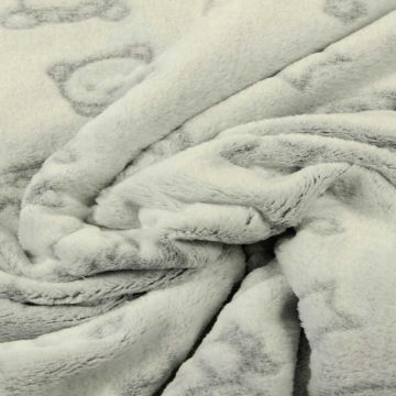 Knuffelfleece - Bears Dark Grey