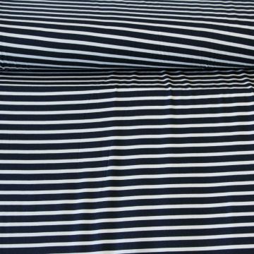 Viscose Tricot - Dark Stripes