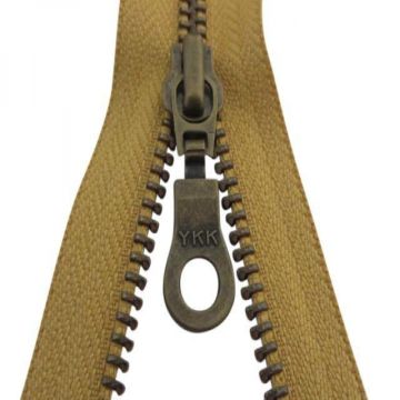 YKK Deelbare Koper Ritsen - 80 cm-857 - Camel