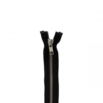 YKK Metalen Rits - Dubbel Deelbaar - 580 - Black/Silver - 85cm