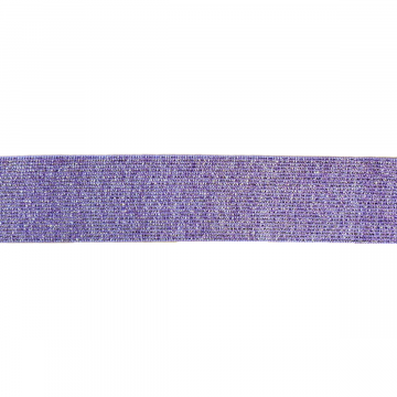 Elastiek - Shiny - Lilac Purple