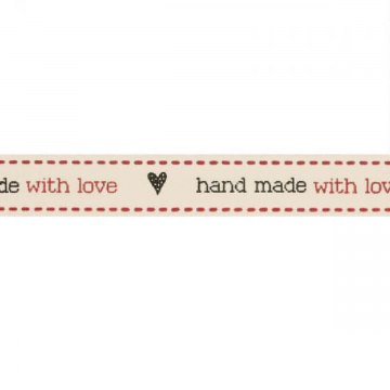 Hand made with love lint 15mm