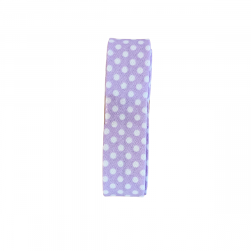 Oaki Doki Biaisband Katoen - Lilac Dots - 2m 
