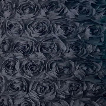 Mesh - Bridal Roses - Fancy Black