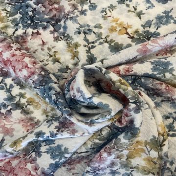 Fashion-Fashion Reliëf - Colored Blossom on Offwhite