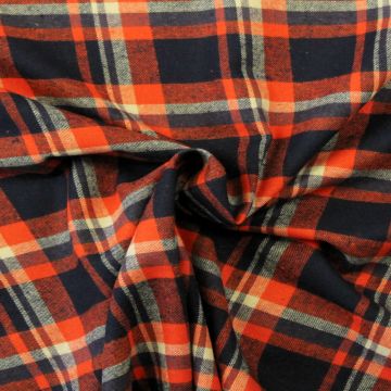 Flanel - Cabin In The Woods Orange/Blue