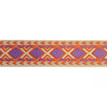 Luxe Tassenband - Graphic Orange/Purple